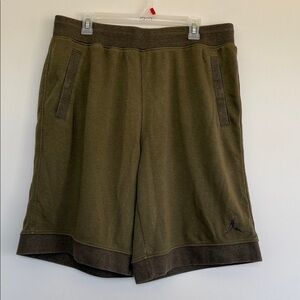 Jordan Men's Green Athletic Shorts